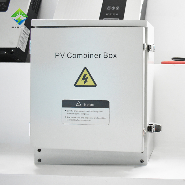 Sistema solar fotovoltaico Energía solar al aire libre PV DC 1000V 1 cuerdas IP65 Caja combinadora impermeable para sistema de almacenamiento de energía