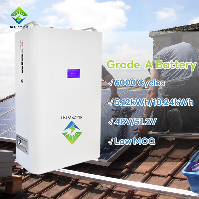 batería de ión de litio solar montada en la pared de la batería 48V 5.12kWh de 51.2V 100Ah LiFePO4