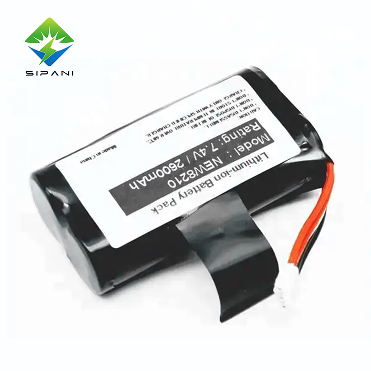 Batería recargable de 3,7 v, 7,4 v, 2600mah, 2800mah, 3200mah, batería de máquina Pos, batería de iones de litio 18650 para máquina POS, máquina terminal de deslizamiento de tarjeta EDC