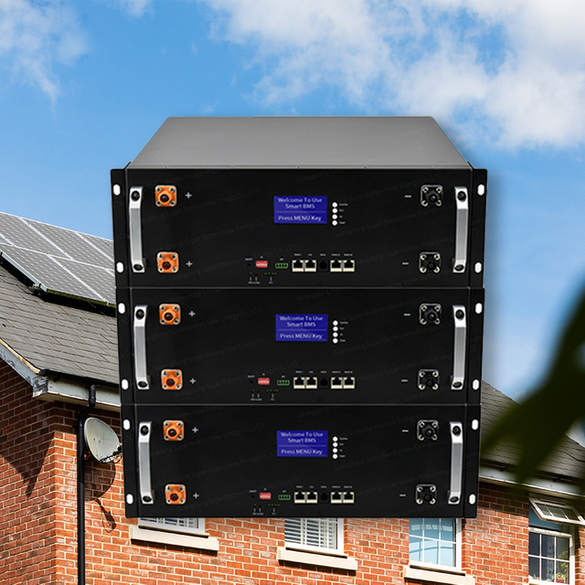 Batería de litio de montaje en rack de 48V 50ah 100ah 150ah 200ah 300ah Baterías de gabinete de servidor Sistema de respaldo de almacenamiento solar ESS Batería Lifepo4 51.2V 5kwh 10kwh 15kwh