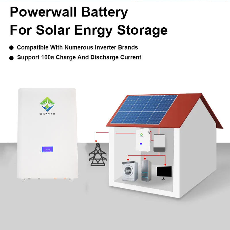 Batería de iones de litio de 48 voltios, 100Ah, 200Ah, 5kwh, 10kwh, Powerwall Home, batería Lifepo4 de 48v, baterías solares, batería de montaje en pared para paneles solares