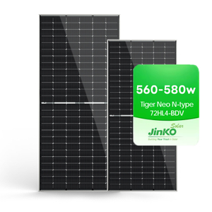 Precio del panel solar Jinko Tiger Neo N-tipo 560W 565W 570W 575W 580W Módulo bifacial Fotovoltaico Sistema de casa de techo fotovoltaico Paneles solares monocristalinos de alta eficiencia para el hogar