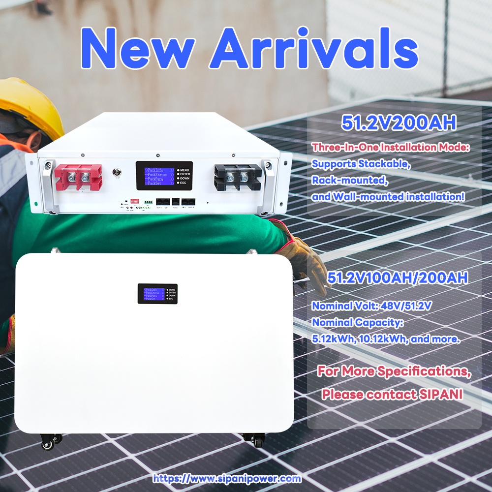 Instalación tres en uno 48v 200ah Lifepo4 batería 10kwh 51,2 v 200ah batería de litio y hierro 48v 100ah batería de montaje en bastidor para servidor