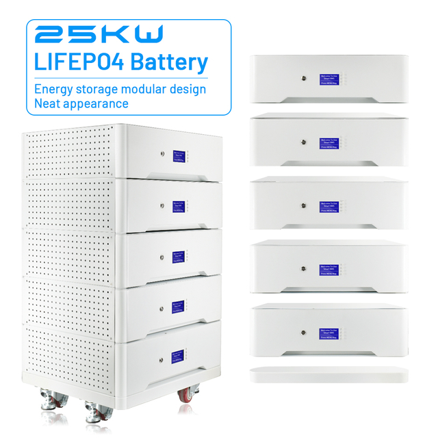 batería de litio apilable de la batería 51.2v de la batería 30kwh Lifepo4 de 48V 600Ah