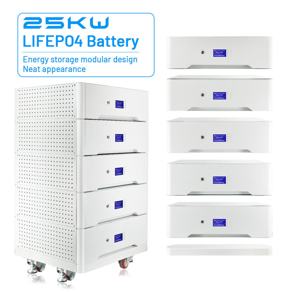 batería apilable Lifepo4 del litio Lifepo4 de la batería de 48V 500Ah 15kwh 20kwh 25kwh 30kwh 