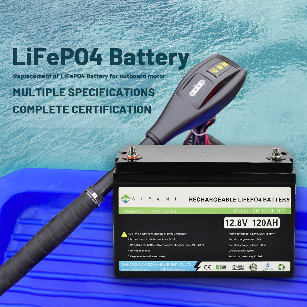 Paquete de batería de iones de litio de 36v 36v 40ah 50ah 60ah 80ah 100ah Batería de motor de pesca por curricán Lifepo4