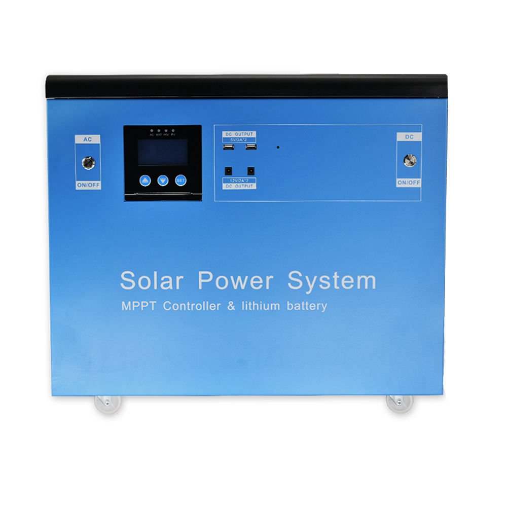 110/220vac 5/12vdc Salida 1500W 2000W 3000W Sistema de energía solar portátil todo en uno para uso en el hogar y la oficina