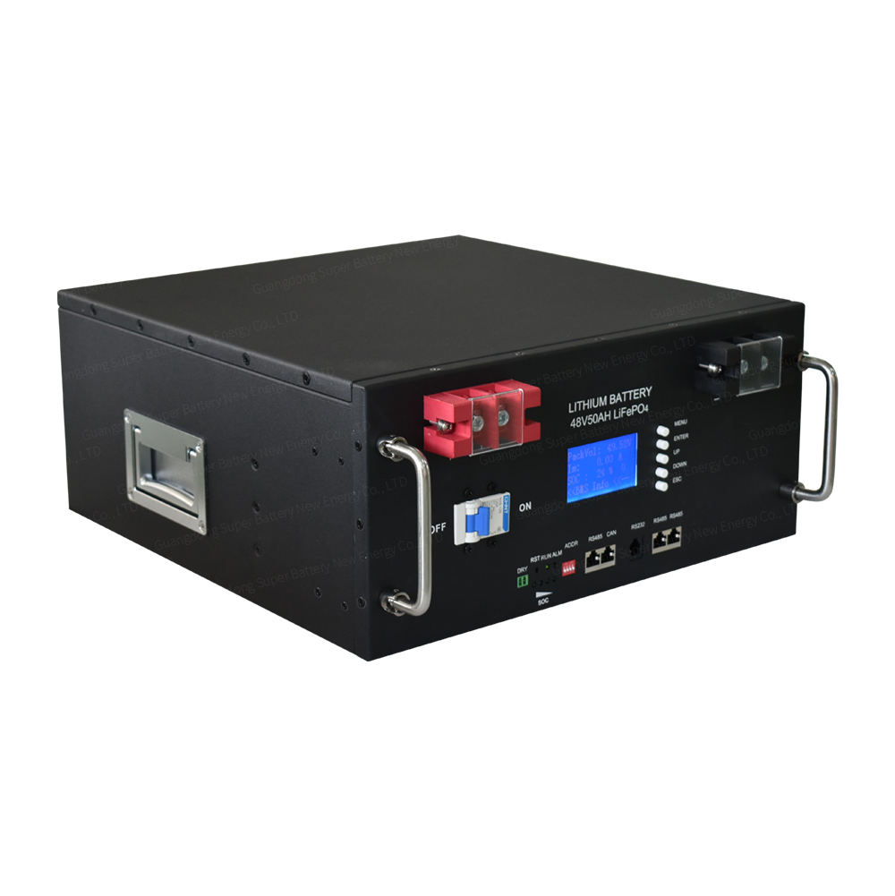 SIPANI Server Rack Lifepo4 Batería 24v 48v 50ah 100ah 200ah 2.5kwh 5kwh 10kwh Batería de iones de litio montada en bastidor para fuera de la red