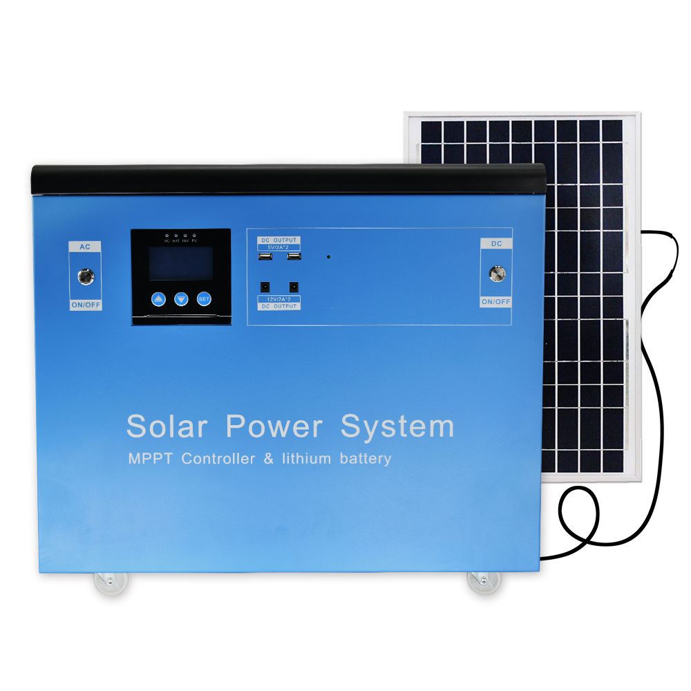 Generador solar personalizado de 2000 vatios 50/60Hz 2K Watt MPPT Estación de energía portátil UPS Off-Grid Sistema de energía solar