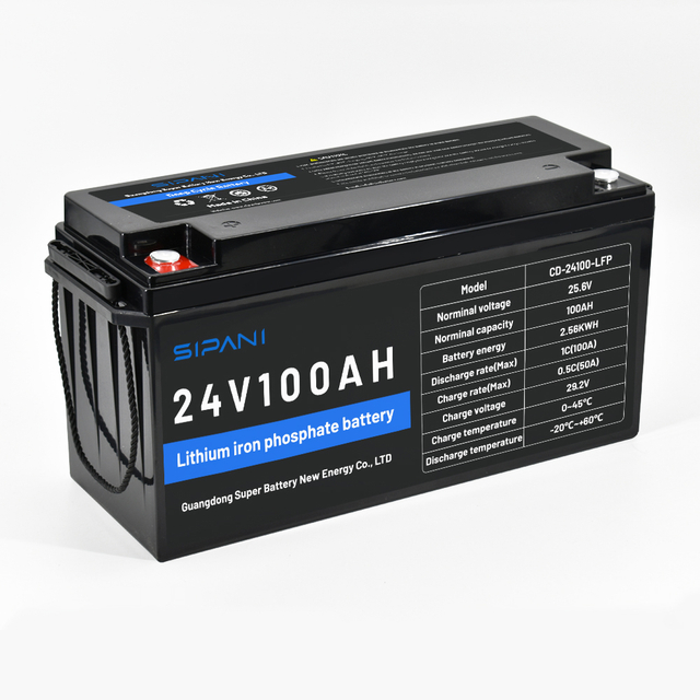 batería profunda Lifepo4 del ciclo de la batería de ión de litio de 24v 100ah