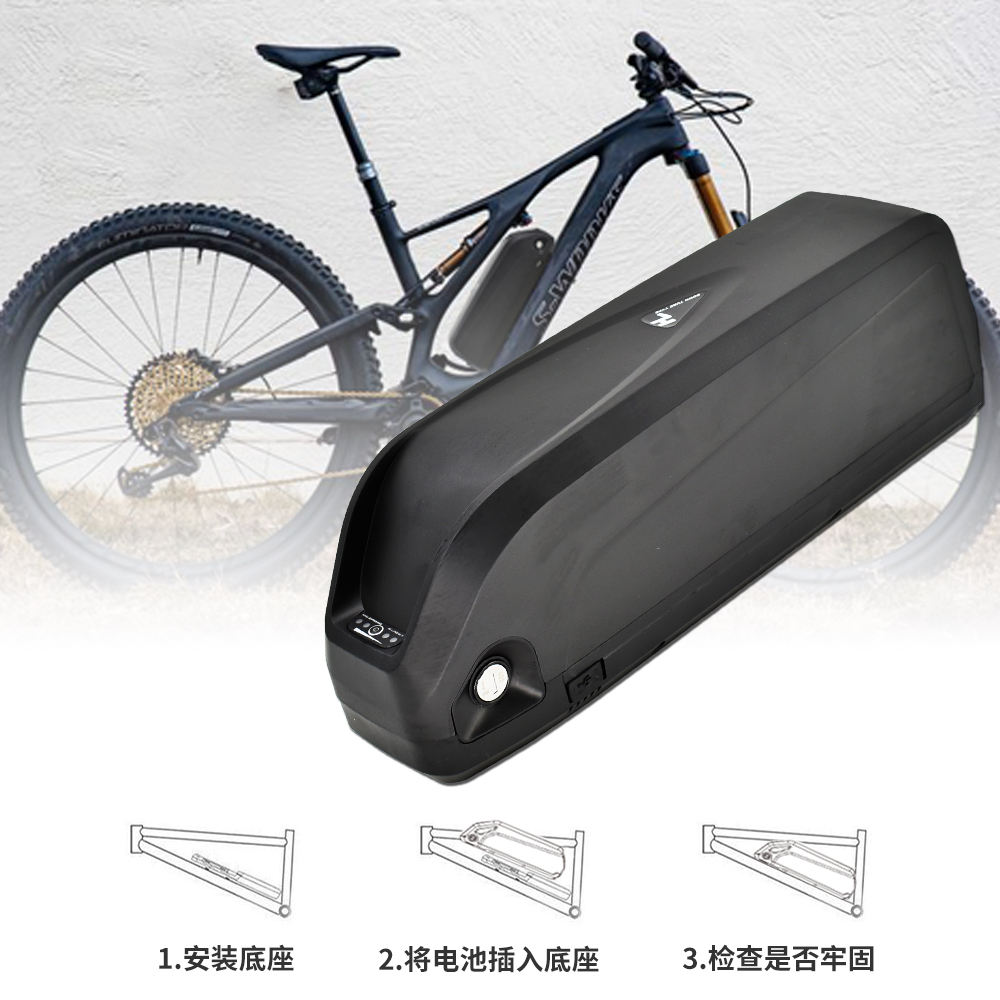 36v 48v 10ah/14ah/17.5ah/21ah/28ah Hailong batería Downtube Ebike paquete de batería de litio 36v 28ah batería de bicicleta con Bms interno