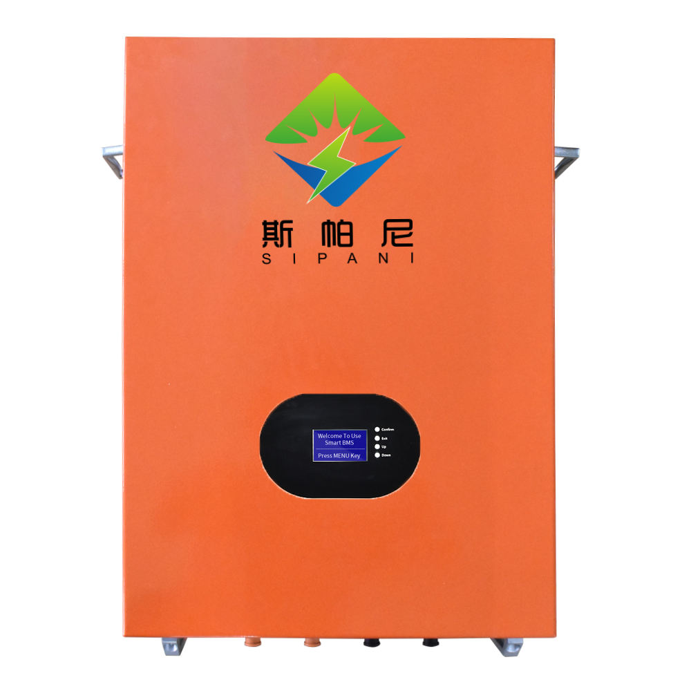 SIPANI 10kw Paquetes de baterías de litio Almacenamiento de energía Lifepo4 Batería Ciclo profundo Montado en la pared 48v 200ah Baterías de litio
