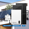 Sistema de panel solar para mini balcón de la UE Micro batería Powerwall de 3kwh Sistema completo de almacenamiento de energía para el hogar Micro inversor Balcón PV 24V 130Ah Batería Lifepo4 montada en la pared
