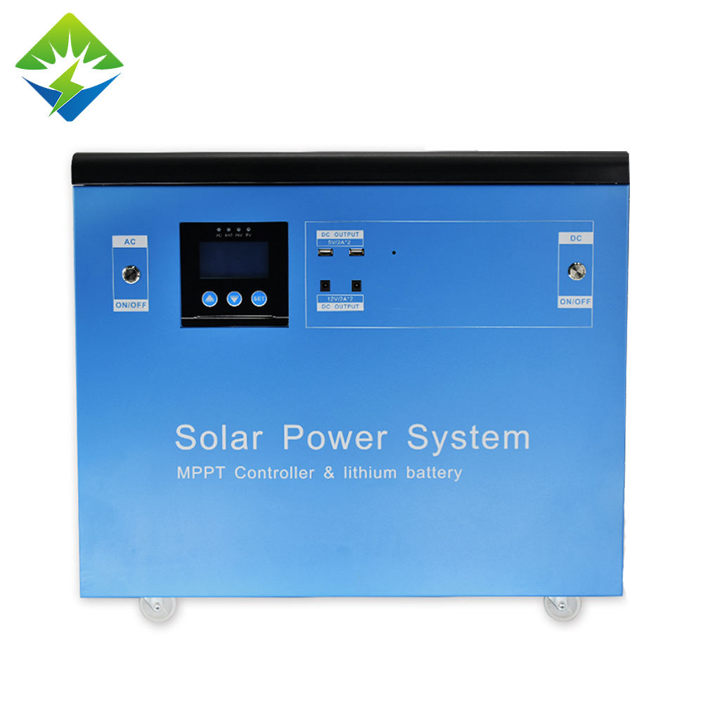 Generador de panel solar todo en uno al aire libre estación de energía solar portátil del sistema de energía solar de 1500 vatios