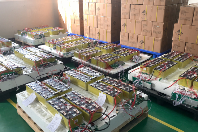 energía de la batería apilada