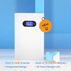 Powerwall solar todo en uno, sistema solar, inversor de 5kva con batería de litio lifepo4 incorporada de 48v, 10kwh, inversor híbrido de 5kw y batería integrada para el sistema doméstico
