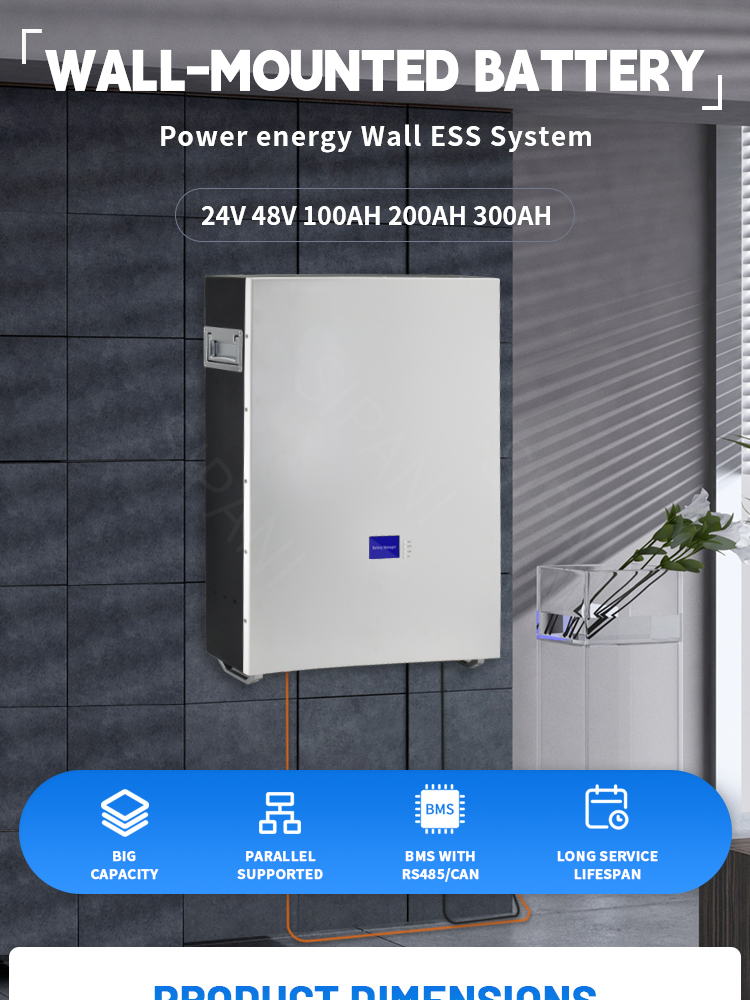 bater&iacute;a de litio de montaje en pared