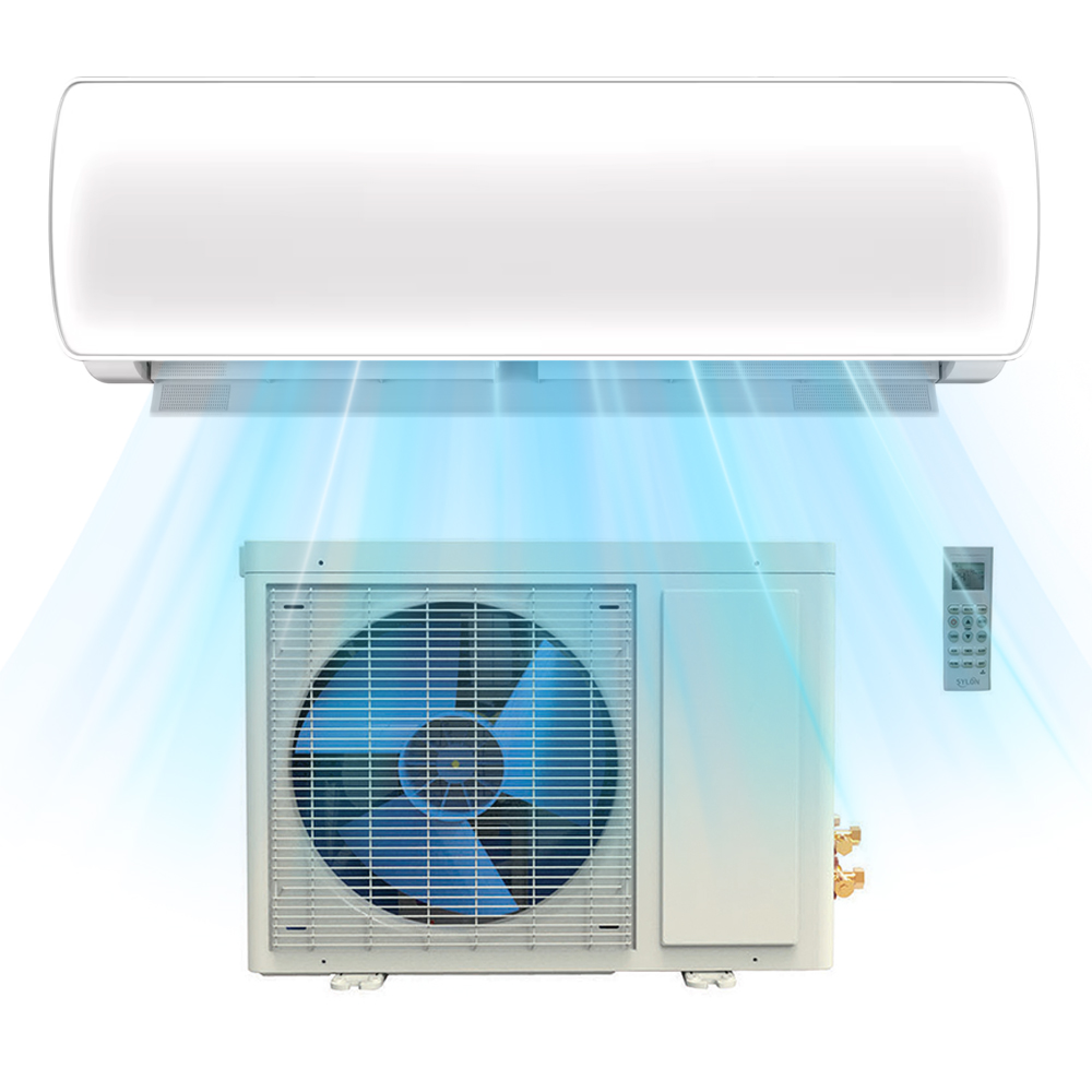 9000Btu 12000Btu 18000Btu 24000Btu Unidades solares de CA CC Aire acondicionado Aire acondicionado de energía solar Wifi Aire acondicionado dividido de pared inteligente para el hogar