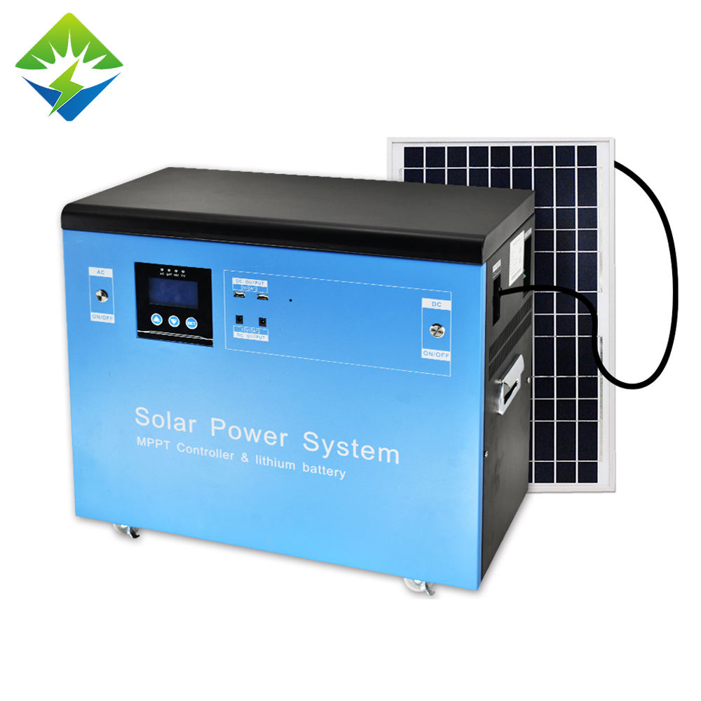 Fabricante 3KWh 50/60Hz Generador solar Lifepo4 Estación de energía de respaldo Sistema solar portátil Ups Generador solar 3000w