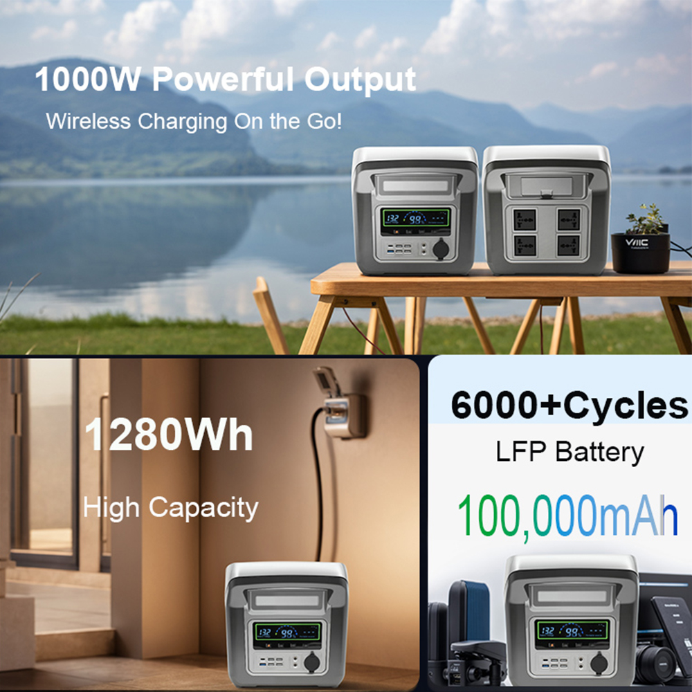 Hot Selling 300W 500W 1000W 2000W 3000W 5000W 192WH 384WH 1280WH 2304WH 2560WH 5120WH Generador solar Generación de emergencias Camping Outdoor Mobile Power Station