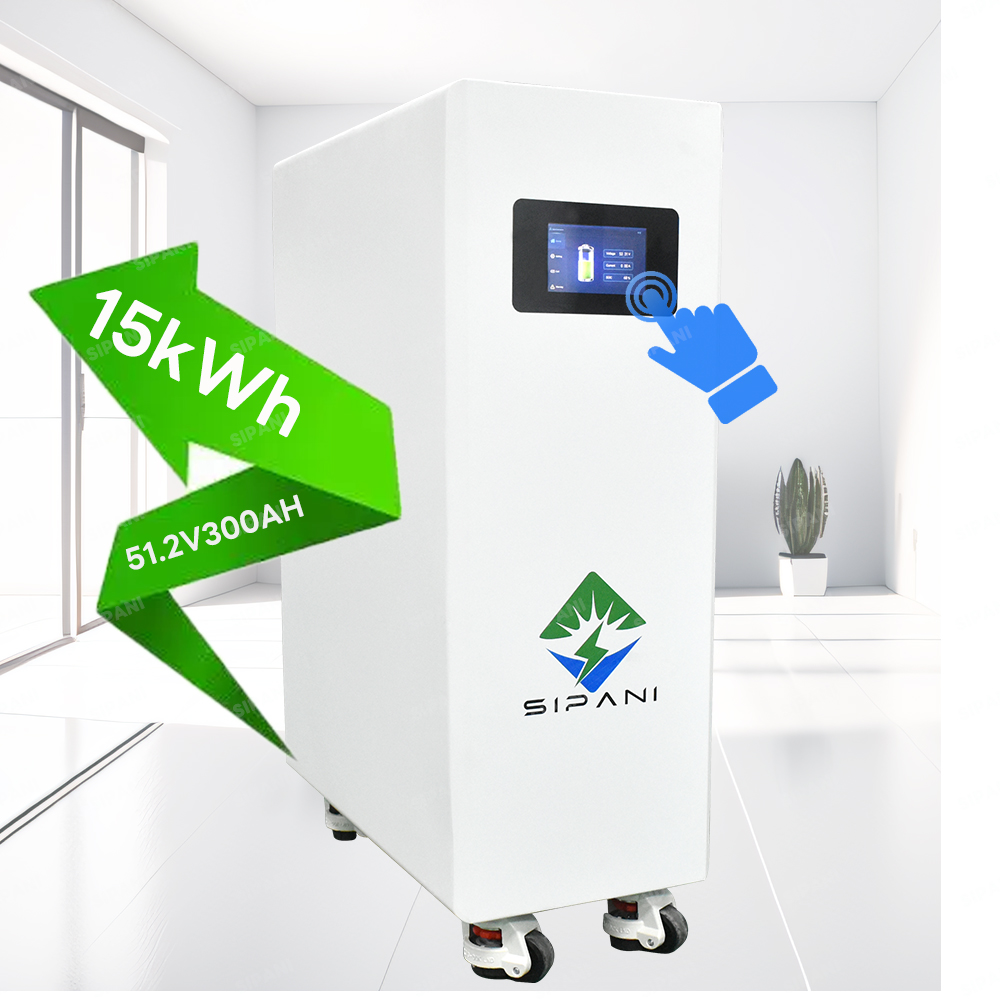  Batería de inversor móvil Litio 48V 51,2V 280Ah 304Ah 15kwh Lifepo4 Sistema de almacenamiento de energía solar para el hogar Paquete de baterías LFP de grado A 48V 300Ah con pantalla táctil