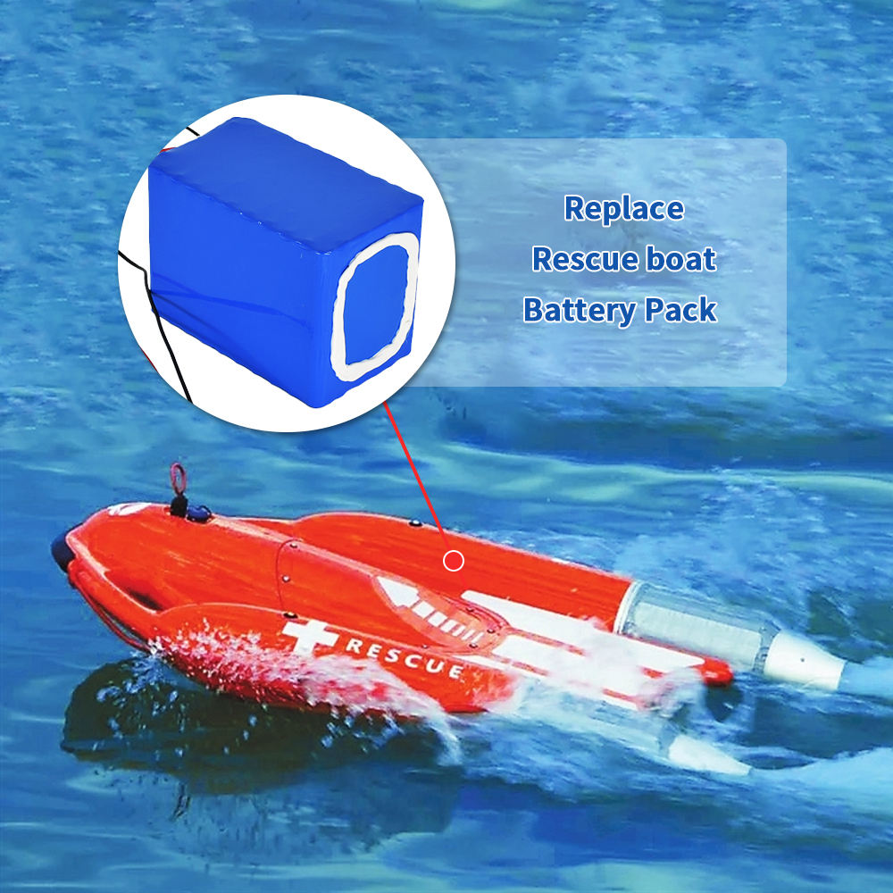 Paquete de batería de litio de Robot de rescate de agua de alta potencia 18650 de 22,2 v 44,4 v para rescate de emergencia de ahogamiento con Control remoto inteligente