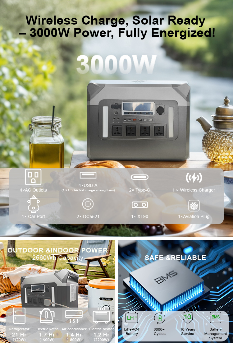 Centro de energ&iacute;a port&aacute;til de 500W