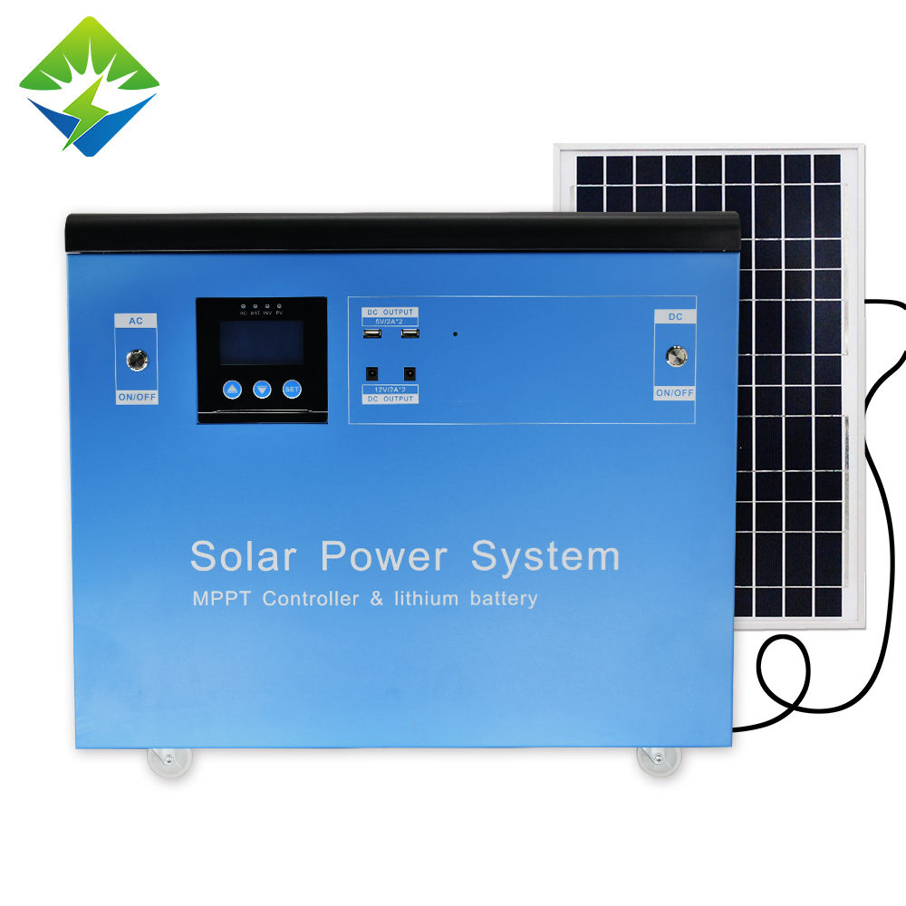 Fabricación Venta directa 1.5Kw Generador de energía solar Generador solar portátil de onda sinusoidal pura 1500 vatios Mini sistemas de energía solar