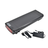 Alta calidad 36v 48v 52v 14ah 17.5ah 24.5ah 31.5ah 38.5ah Litio 18650 batería recargable estante trasero batería de bicicleta eléctrica