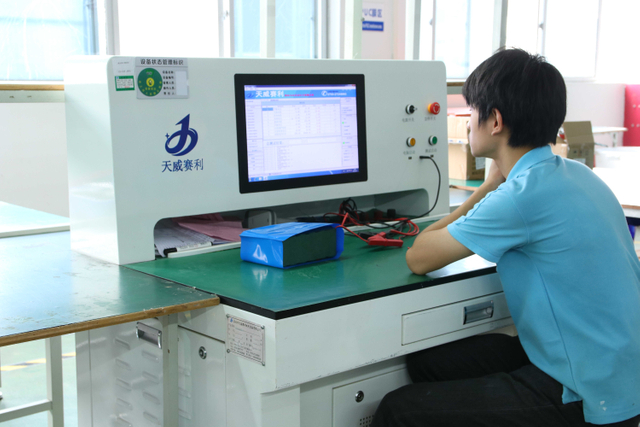 energía de la batería apilada