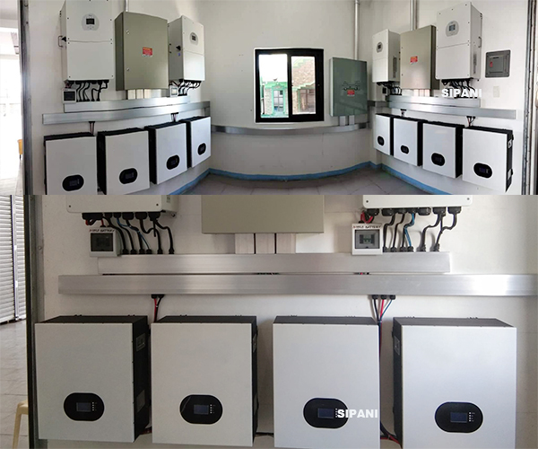 POTENCIA 40KWH OBRA DE PARED CON INVERSOR DEYE