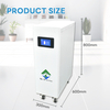  Batería de inversor móvil Litio 48V 51,2V 280Ah 304Ah 15kwh Lifepo4 Sistema de almacenamiento de energía solar para el hogar Paquete de baterías LFP de grado A 48V 300Ah con pantalla táctil