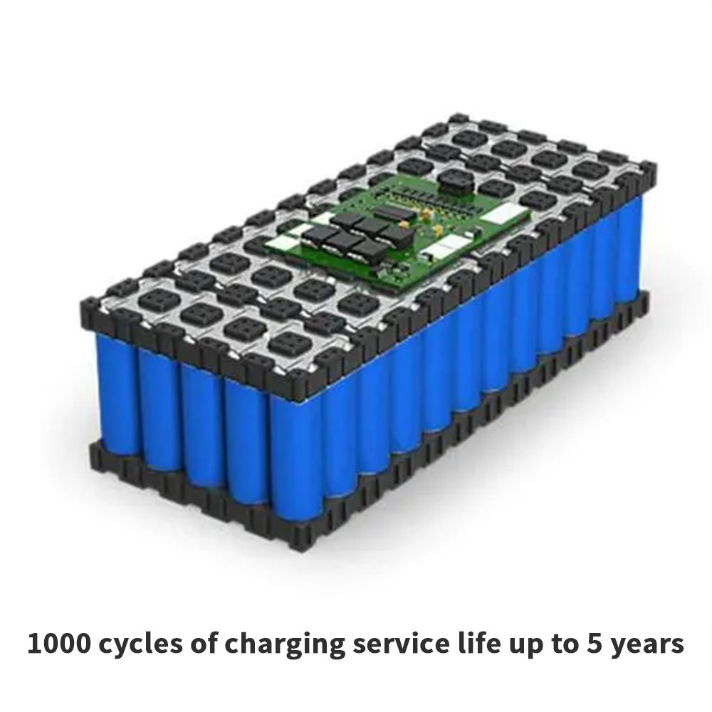 Paquete de batería de iones de litio incorporado de iones de litio Icr18650 de batería de luz de calle solar led 7.4v 12v 24v