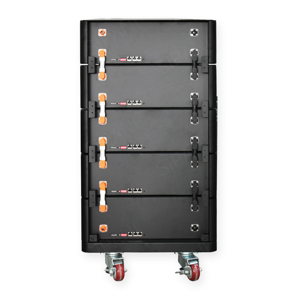 Batería de almacenamiento de energía Modular apilable 51,2 v 20kwh 30kwh 40kwh 50kwh Lifepo4 de iones de litio para el hogar 48V 200Ah