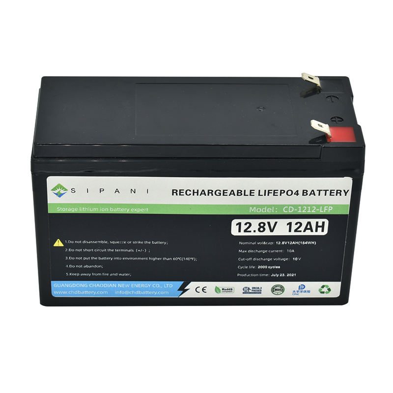 Batería de hierro de litio pequeña personalizada 12v 12ah Lifepo4 Paquete de batería Akku Room Base Station Fire Battleborn Batería de emergencia