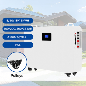  Batería de iones de litio de ciclo profundo móvil Lifepo4 Akku 5kwh 10kWh 15kWh 48V 51.2V 100AH ​​200AH 300AH Sistema de energía solar para el hogar