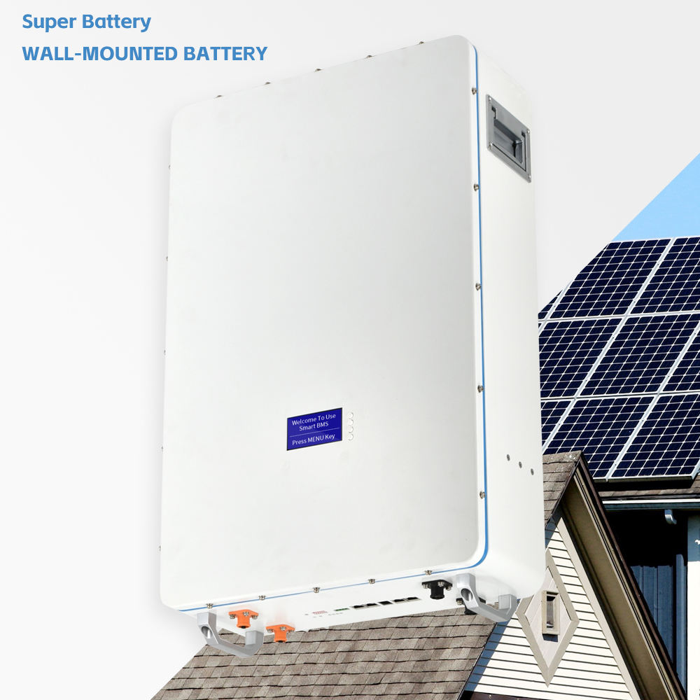 Batería de litio para el hogar de 7kw Sistema Solar Lifepo4 Batería SIPANI 48v 150ah Batería de potencia de fosfato de hierro y litio montada en la pared